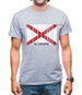 Alabama Barcode Style Flag Mens T-Shirt