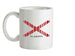 Alabama Barcode Style Flag Ceramic Mug