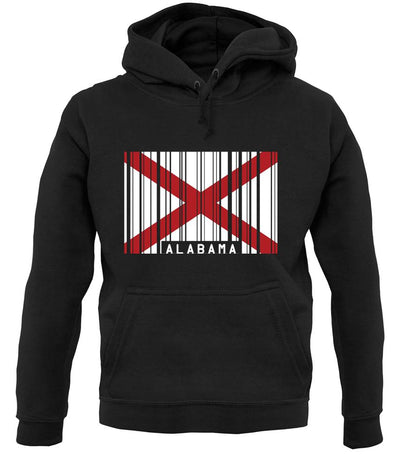Alabama Barcode Style Flag unisex hoodie