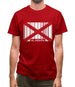 Alabama Barcode Style Flag Mens T-Shirt