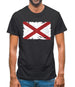 Alabama Grunge Style Flag Mens T-Shirt