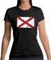 Alabama Grunge Style Flag Womens T-Shirt