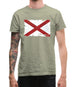 Alabama Grunge Style Flag Mens T-Shirt