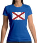 Alabama Grunge Style Flag Womens T-Shirt