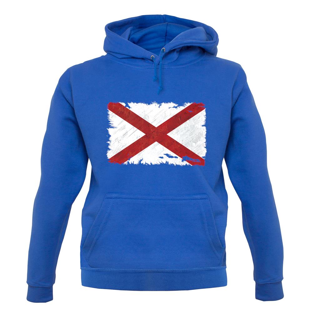 Alabama Grunge Style Flag unisex hoodie
