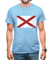 Alabama Grunge Style Flag Mens T-Shirt