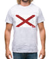 Alabama Grunge Style Flag Mens T-Shirt