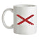 Alabama Grunge Style Flag Ceramic Mug