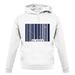 Alaska Barcode Style Flag unisex hoodie