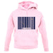 Alaska Barcode Style Flag unisex hoodie