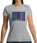 Alaska Barcode Style Flag Womens T-Shirt