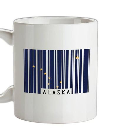 Alaska Barcode Style Flag Ceramic Mug