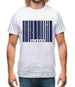 Alaska Barcode Style Flag Mens T-Shirt