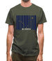 Alaska Barcode Style Flag Mens T-Shirt