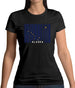 Alaska Barcode Style Flag Womens T-Shirt