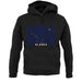 Alaska Barcode Style Flag unisex hoodie