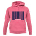 Alaska Barcode Style Flag unisex hoodie