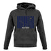 Alaska Barcode Style Flag unisex hoodie