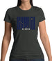 Alaska Barcode Style Flag Womens T-Shirt