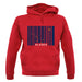 Alaska Barcode Style Flag unisex hoodie