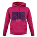 Alaska Barcode Style Flag unisex hoodie