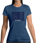 Alaska Barcode Style Flag Womens T-Shirt