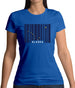 Alaska Barcode Style Flag Womens T-Shirt