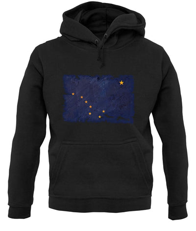 Alaska Grunge Style Flag unisex hoodie