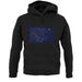 Alaska Grunge Style Flag unisex hoodie