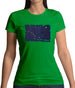 Alaska Grunge Style Flag Womens T-Shirt