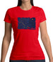 Alaska Grunge Style Flag Womens T-Shirt