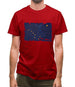 Alaska Grunge Style Flag Mens T-Shirt