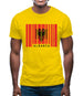 Albania Barcode Style Flag Mens T-Shirt