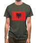Albania Grunge Style Flag Mens T-Shirt