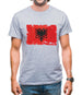 Albania Grunge Style Flag Mens T-Shirt