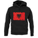 Albania Grunge Style Flag unisex hoodie