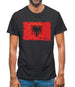 Albania Grunge Style Flag Mens T-Shirt