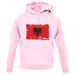 Albania Grunge Style Flag unisex hoodie