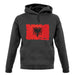 Albania Grunge Style Flag unisex hoodie