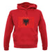 Albania Grunge Style Flag unisex hoodie