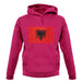 Albania Grunge Style Flag unisex hoodie