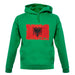 Albania Grunge Style Flag unisex hoodie