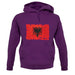 Albania Grunge Style Flag unisex hoodie