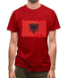 Albania Grunge Style Flag Mens T-Shirt