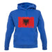 Albania Grunge Style Flag unisex hoodie