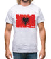 Albania Grunge Style Flag Mens T-Shirt