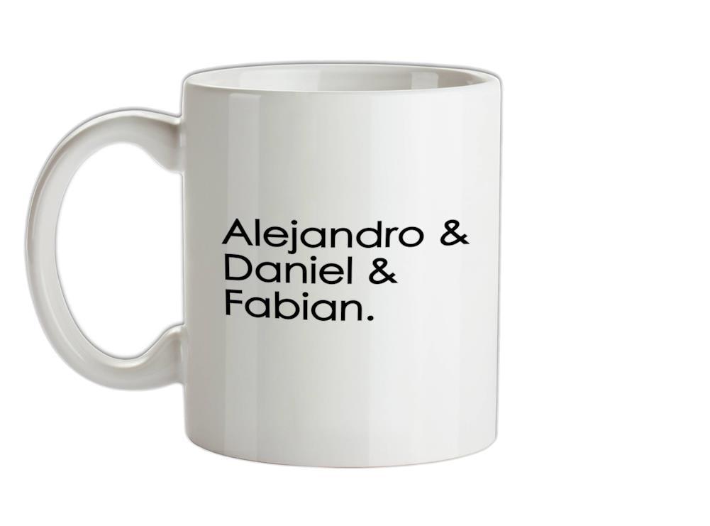 Alejandro & Daniel & Fabian Ceramic Mug
