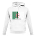 Algeria Barcode Style Flag unisex hoodie