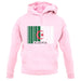 Algeria Barcode Style Flag unisex hoodie