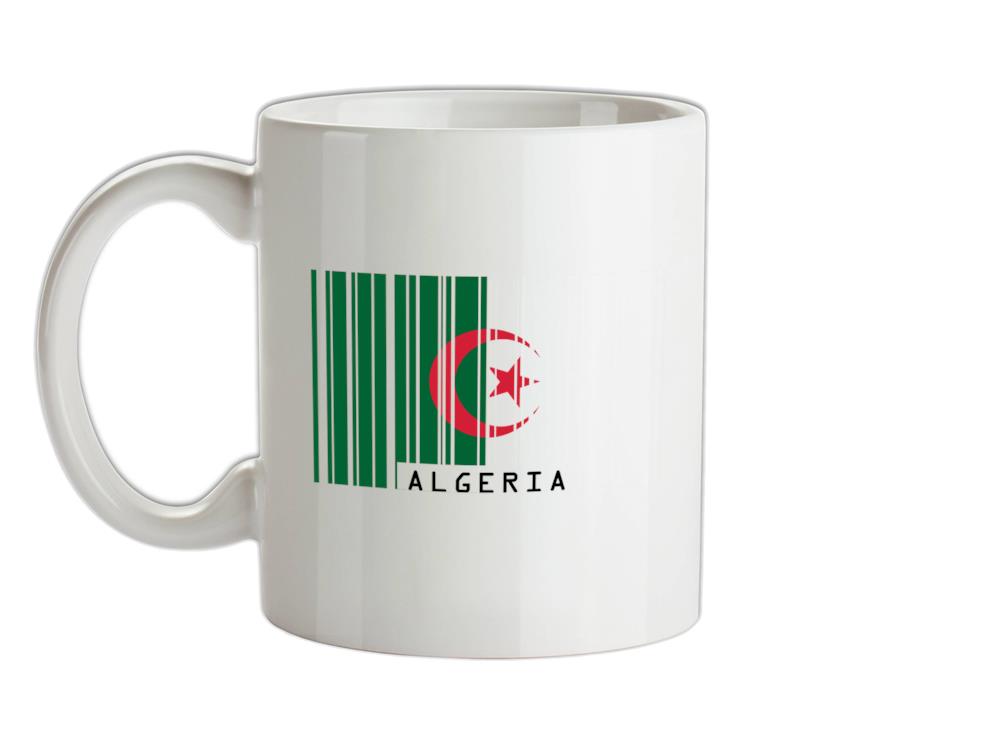 Algeria Barcode Style Flag Ceramic Mug